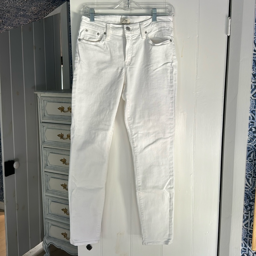JCrew Toothpick White Jeans
